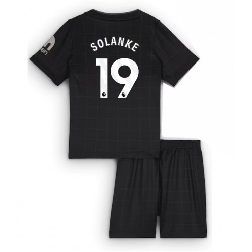 Tottenham Hotspur Dominic Solanke #19 Bortaställ Barn 2025-26 Kortärmad (+ Korta byxor) Tottenham Hotspur Dominic Solanke #19 Bortaställ Barn 2025-26 Kortärmad (+ Korta byxor)